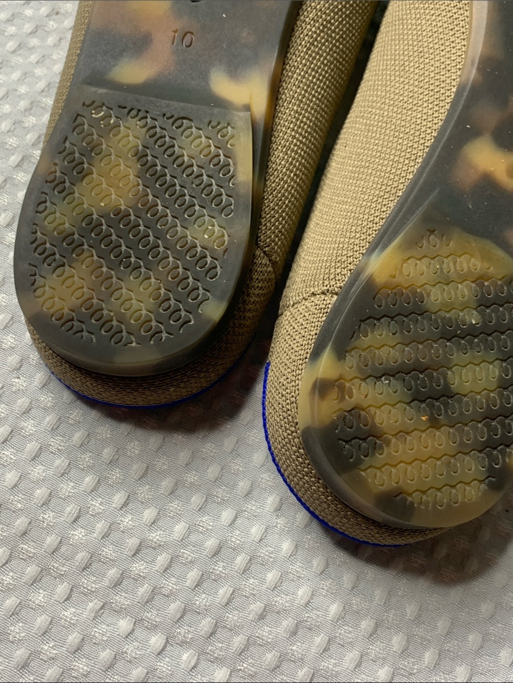 Rothy's Almond Demi Mules Portobello Knit Washable Slip On In Tan Size 10 - Picture 7 of 11